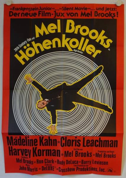 Mel Brooks Höhenkoller originales deutsches A0-Filmplakat